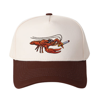 Cartoon Crayfish Embroidered Trucker Hat