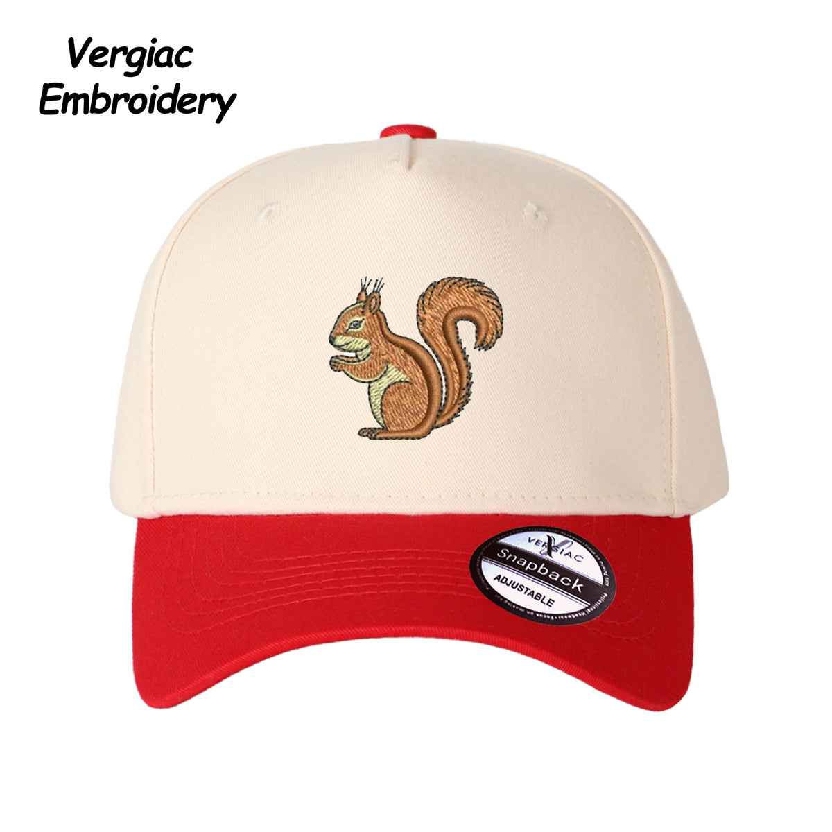 Squirrel Embroidered Trucker Hat