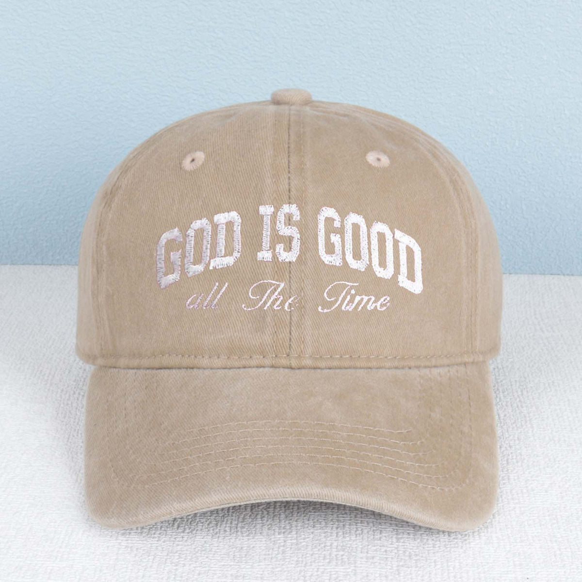 God Is Good All The Time Embroidered Trucker Hat