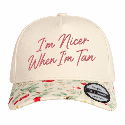 I'm Nicer When I'm Tan 5-Panel Trucker Hat