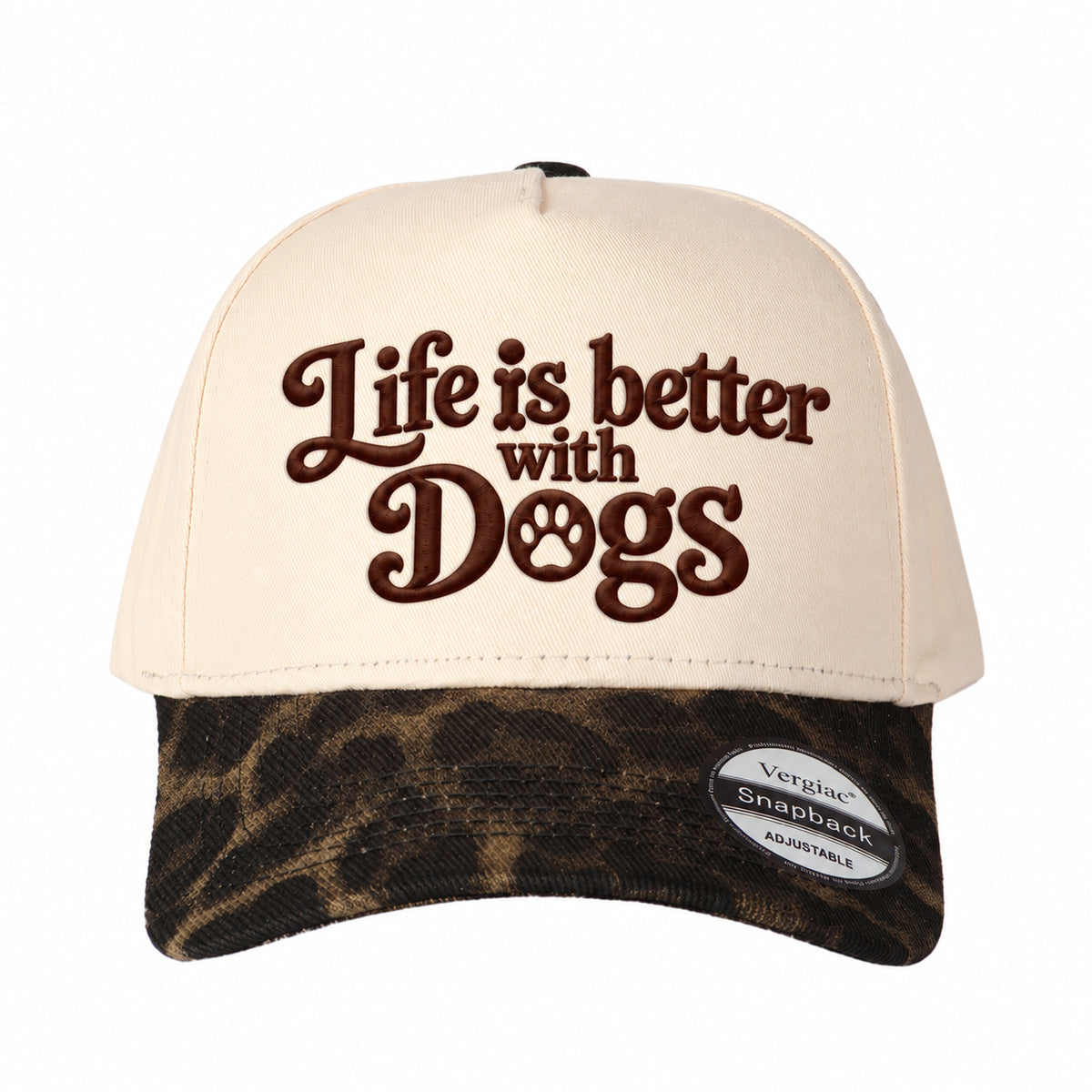 Life Is Better with Dogs 5-Panel Trucker Hat