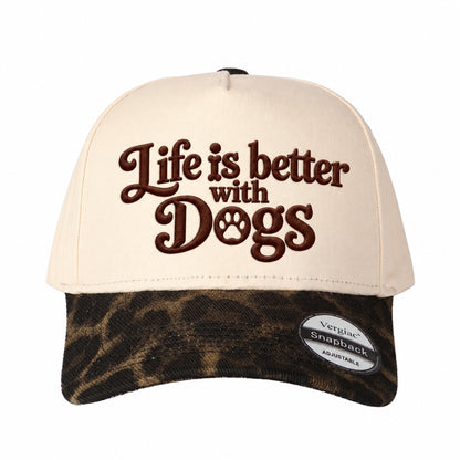 Life Is Better with Dogs 5-Panel Trucker Hat