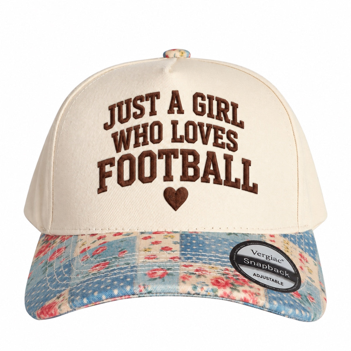 Just A Girl Who Loves Football 5-Panel Trucker Hat