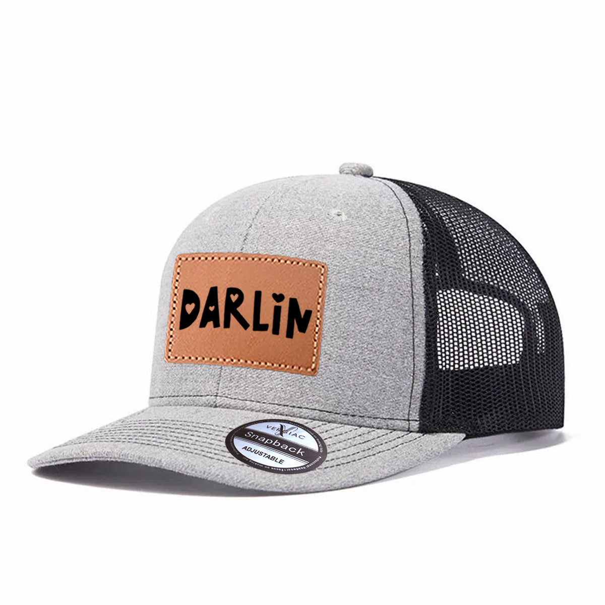 Darlin Leather Patch Trucker Hat