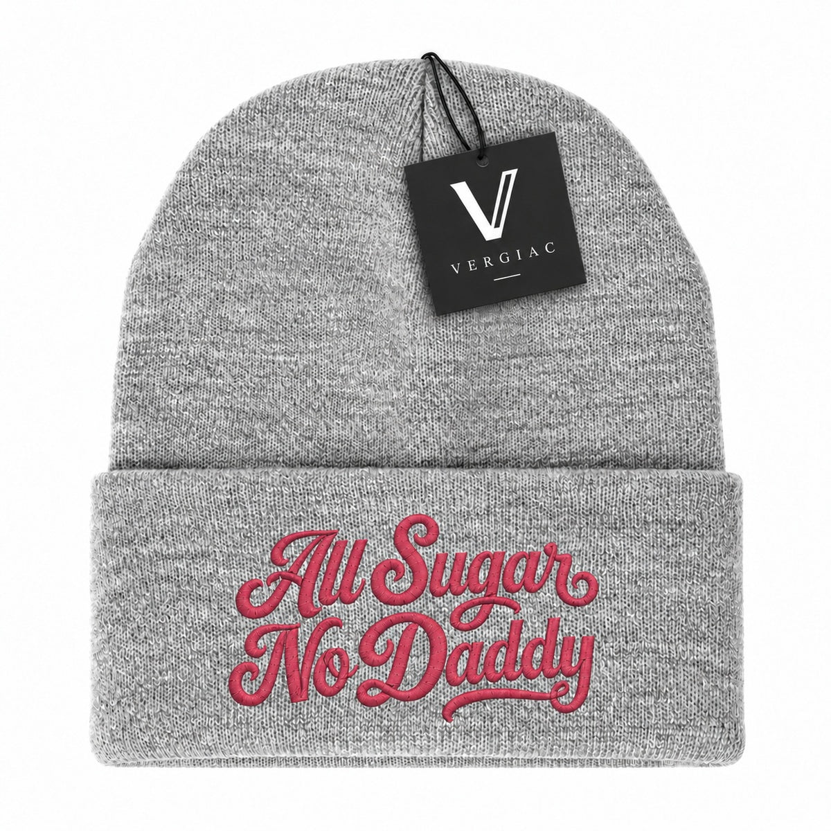 A All Sugar No Daddy Embroidered Acrylic Knitted Hat Unisex High Elasticity High Gram Weight Warm and Comfortable