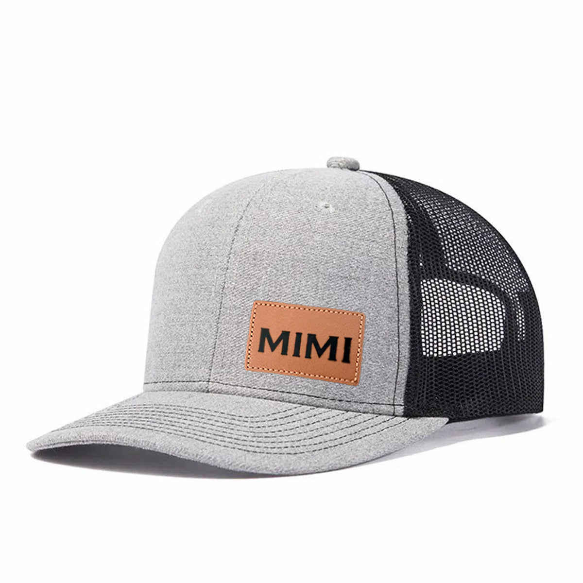 Mimi Leather Patch Trucker Hat