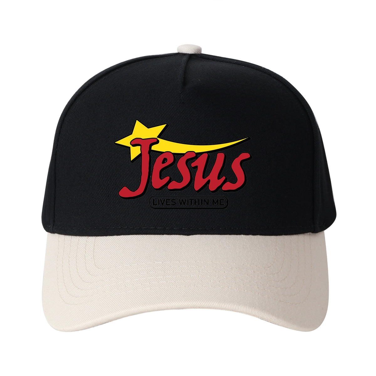 Jesus Lives Within Me Embroidered Trucker Hat