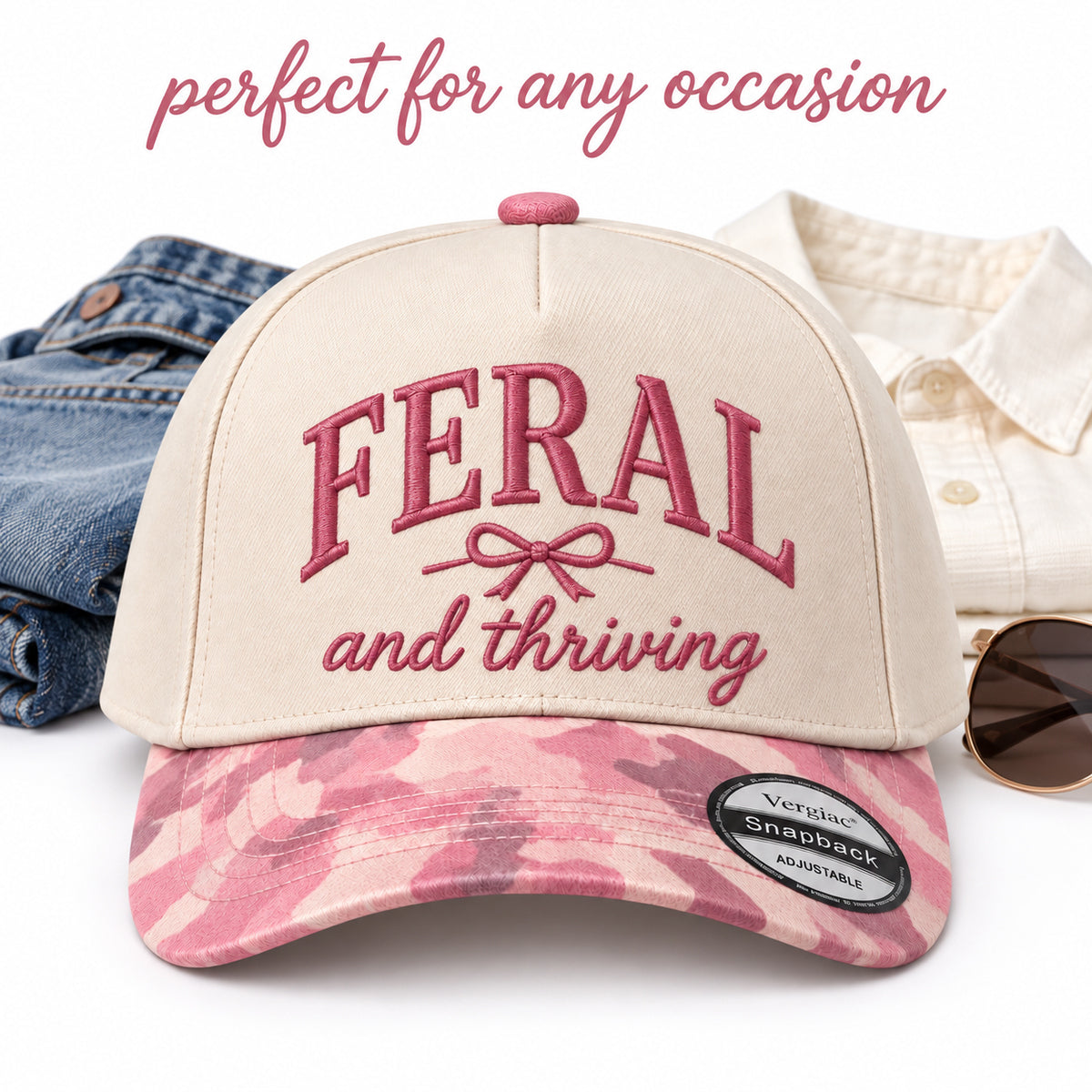 Feral And Thriving 5-Panel Trucker Hat
