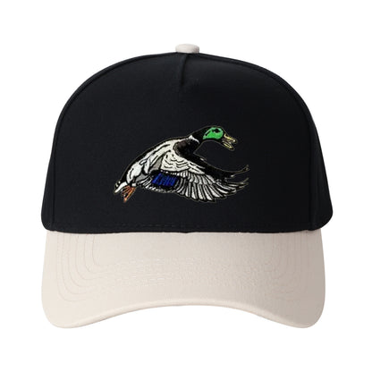 Flying Mallard Duck Embroidered Trucker Hat
