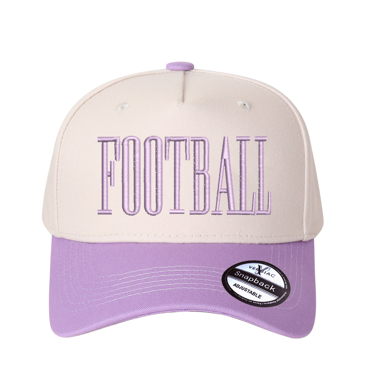 FOOTBALL Letter Embroidered Color Block Trucker Hat Unisex Adjustable Cotton Breathable Fashion Cap for Travel Daily Wear