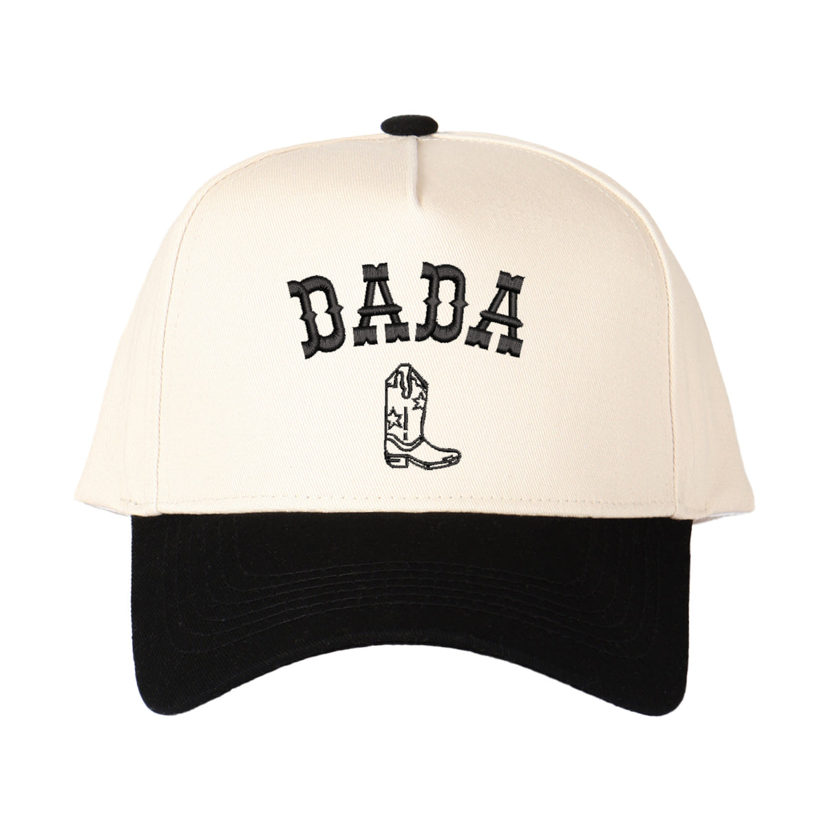Father's Day Arched Dada Letter And Boot Embroidered Trucker Hat