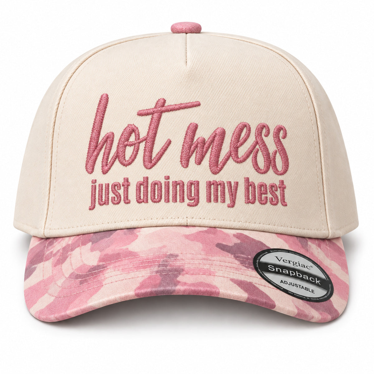 Hot Mess Just Doing My Best 5-Panel Trucker Hat