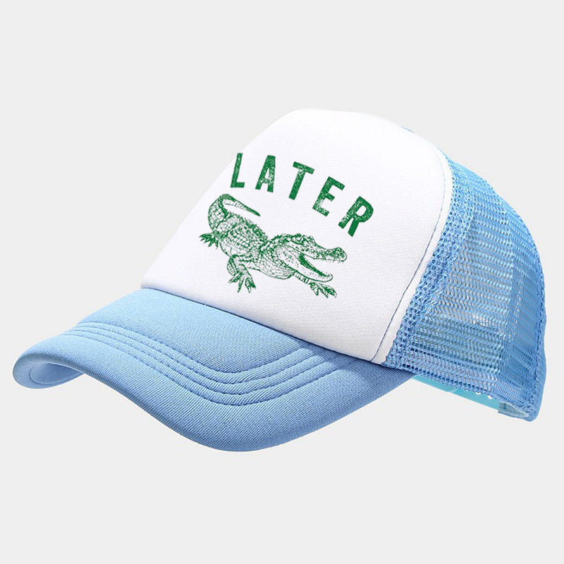 Later Alligator Embroidered Trucker Hat
