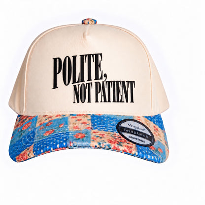 Polite, Not Patient 5-Panel Trucker Hat