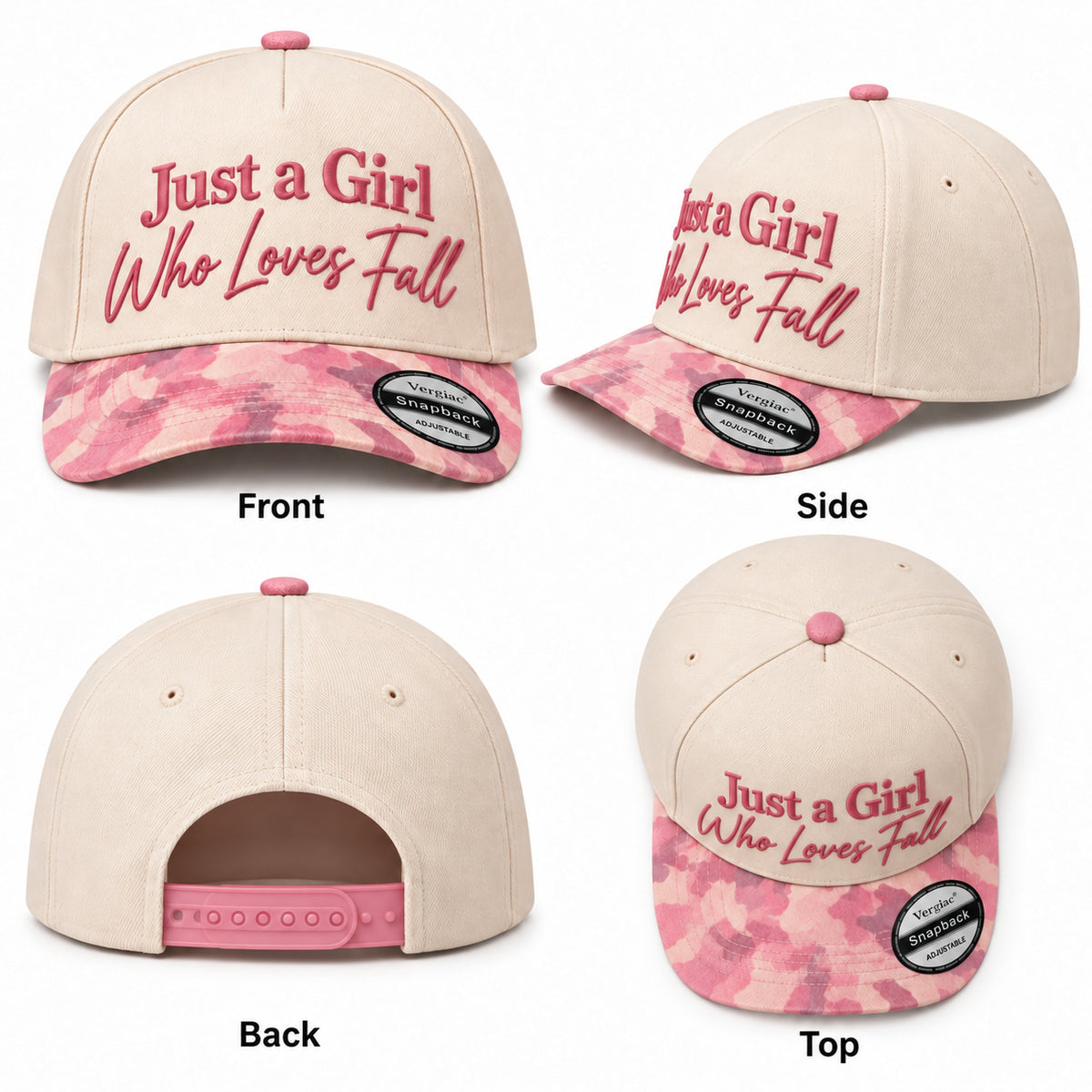 Just A Girl Who Loves Fall Fall-themed 5-Panel Trucker Hat