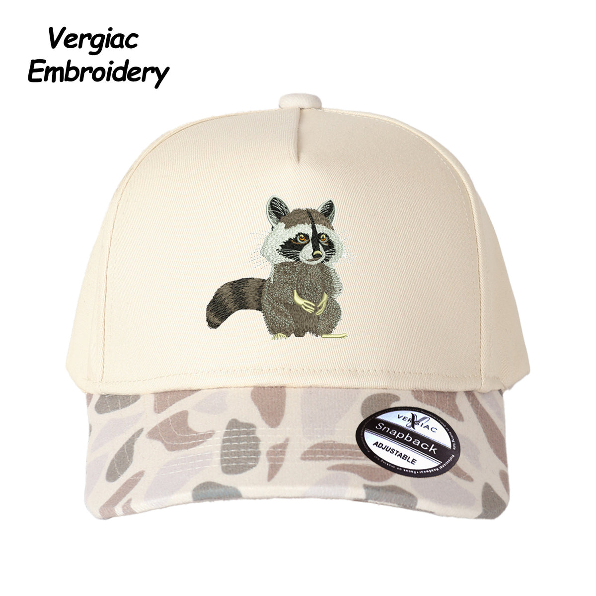 Raccoon Embroidered Trucker Hat