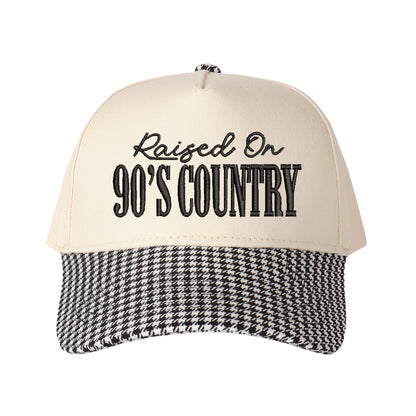 Raised On 90's Country Embroidered Trucker Hat