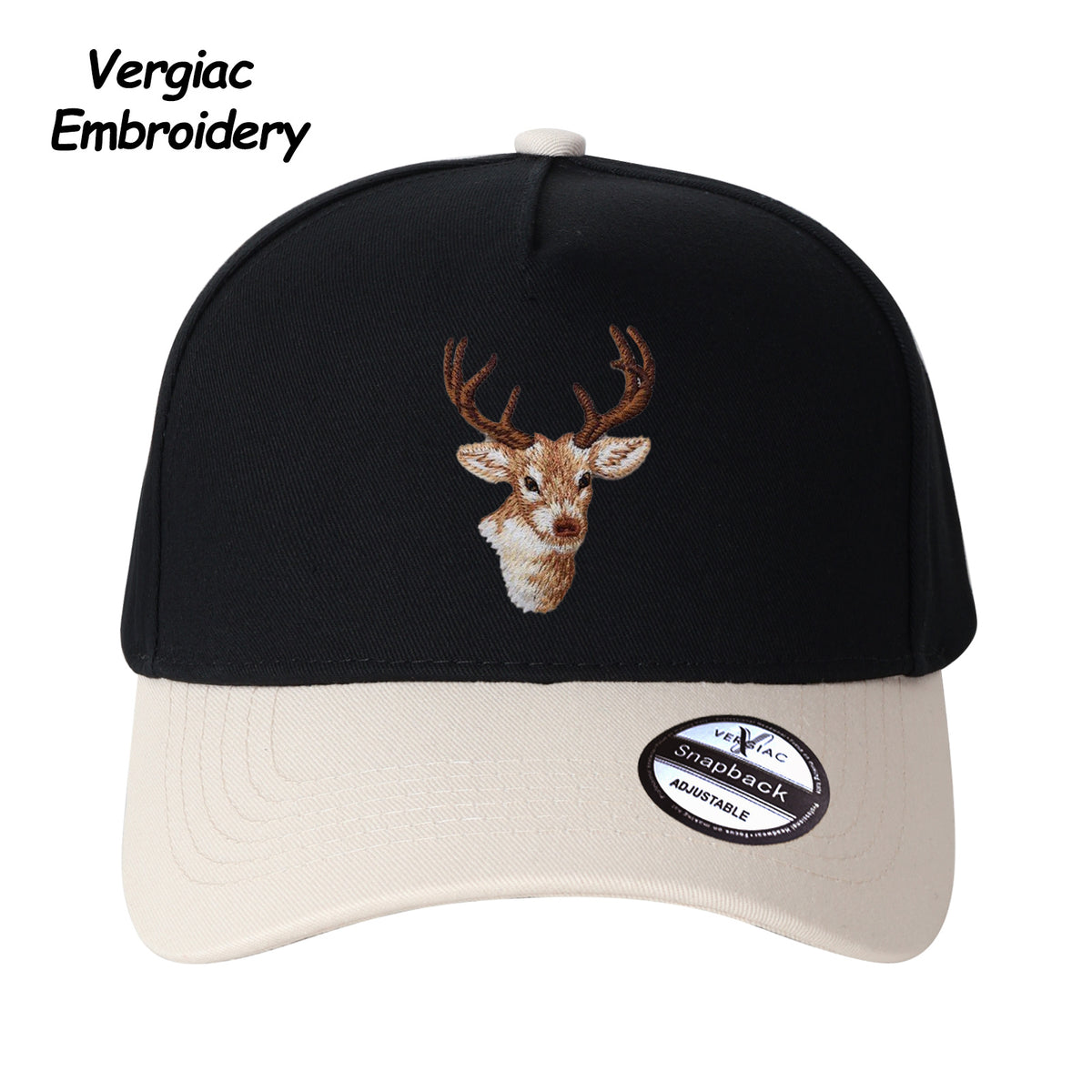 Deer Head Embroidered Trucker Hat