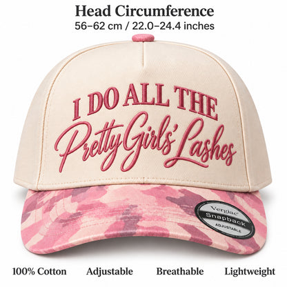 I Do All The Pretty Girls Lashes Lash-themed 5-Panel Trucker Hat