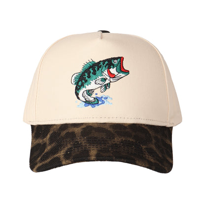 Largemouth Bass Embroidered Trucker Hat