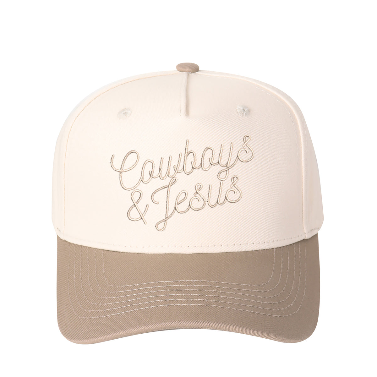 Cowboy & Jesus Embroidered Trucker Hat