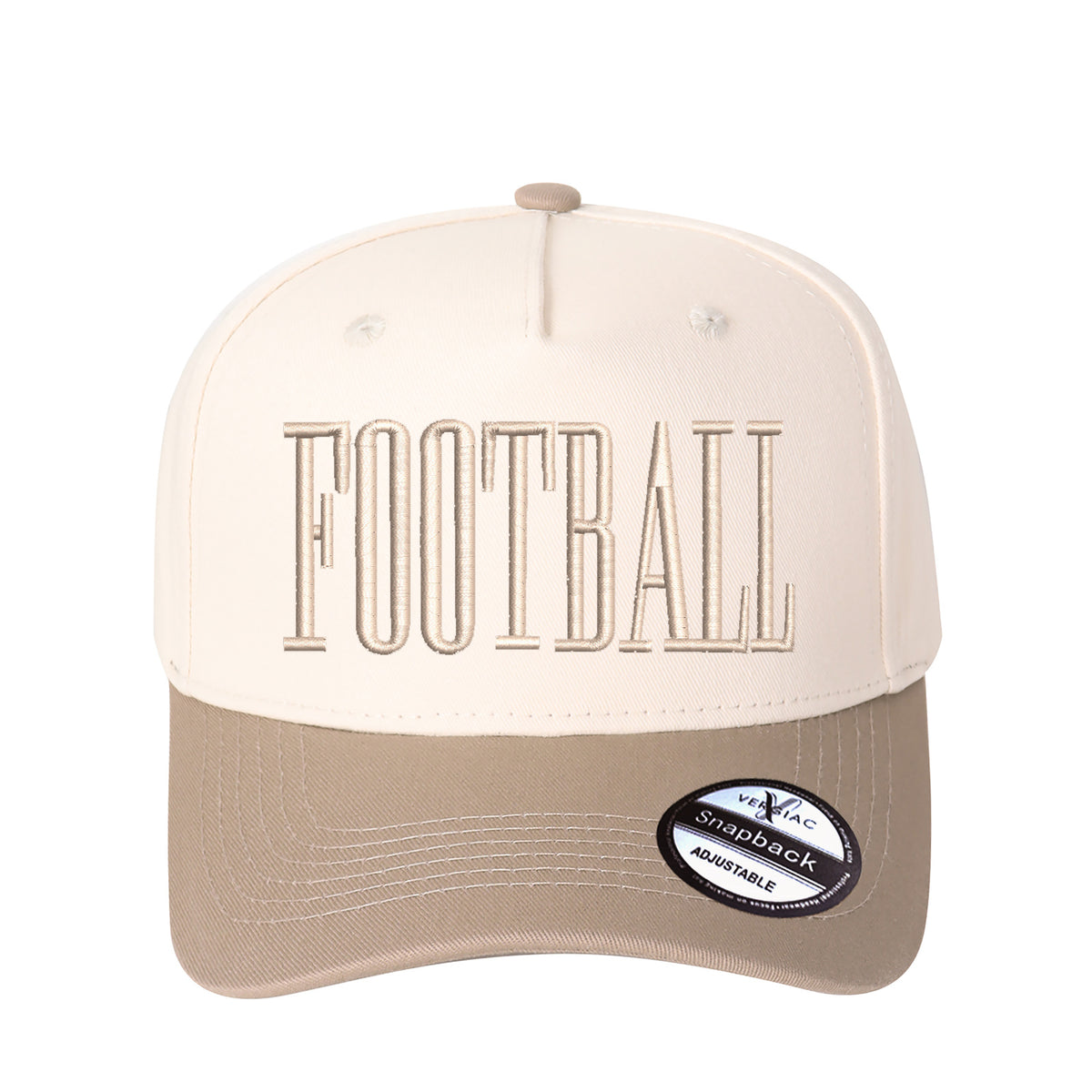 FOOTBALL Letter Embroidered Color Block Trucker Hat Unisex Adjustable Cotton Breathable Fashion Cap for Travel Daily Wear