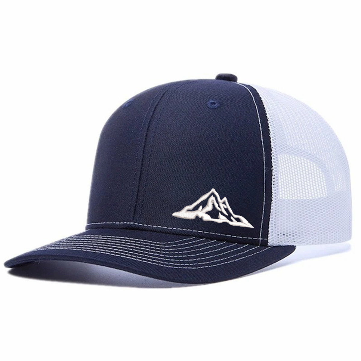 Snowy Mountain Embroidered Trucker Hat / Mesh Cap