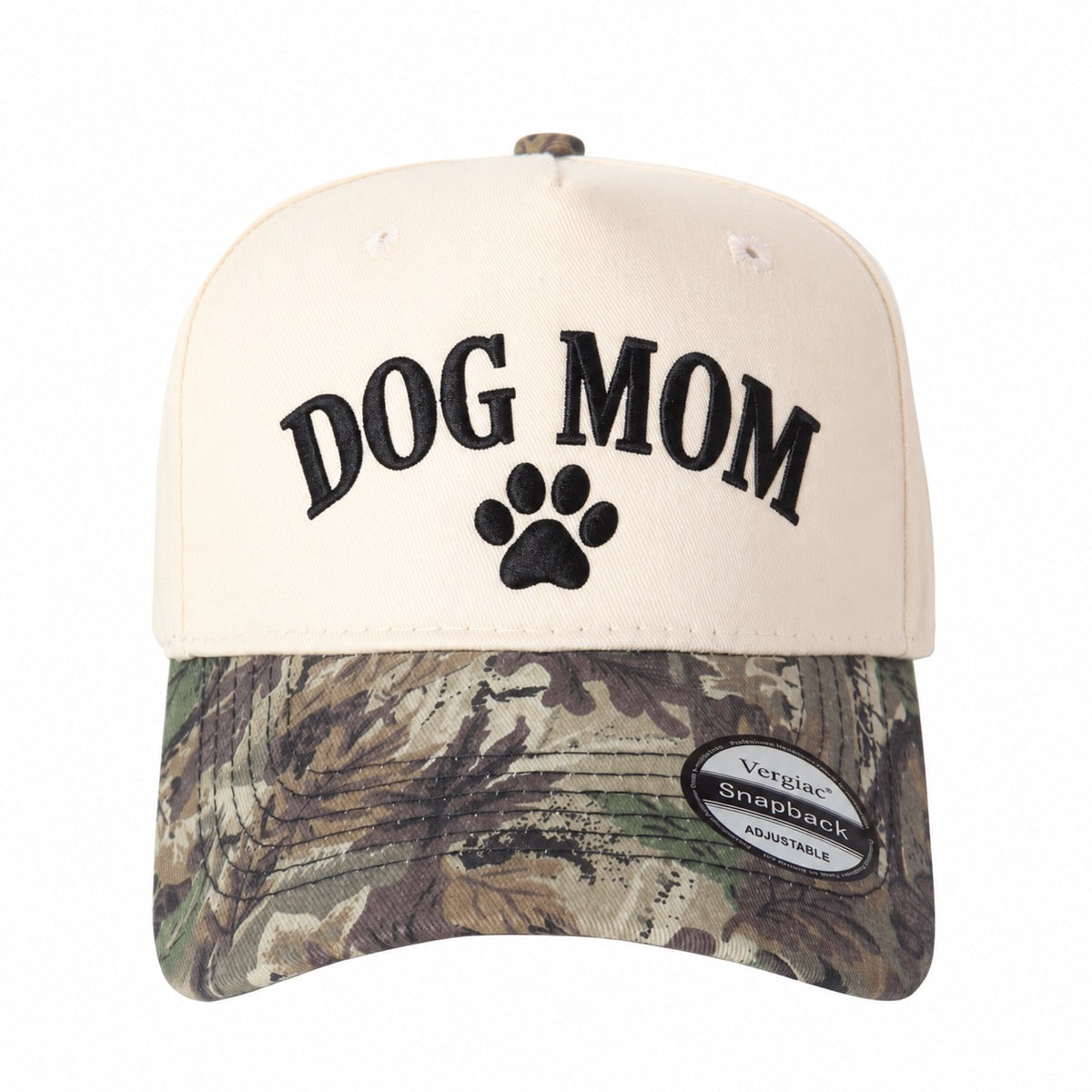 Dog Mom Paw Print 5-Panel Trucker Hat