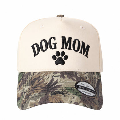 Dog Mom Paw Print 5-Panel Trucker Hat