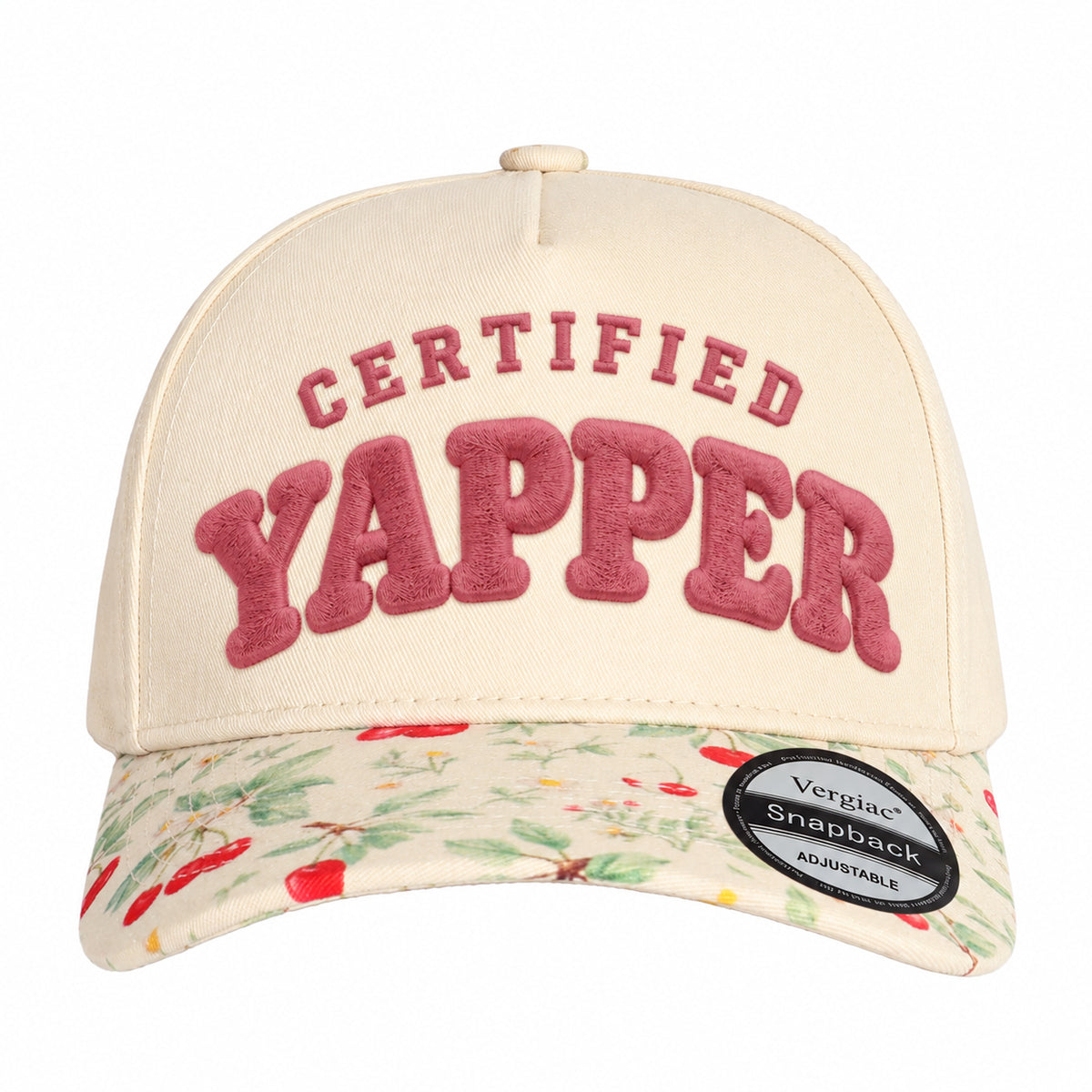 Certified Yapper Novelty Rounded 5-Panel Trucker Hat