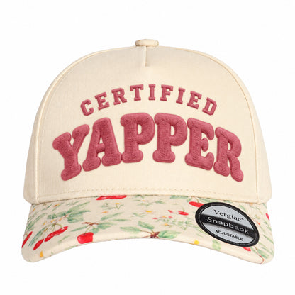 Certified Yapper Novelty Rounded 5-Panel Trucker Hat