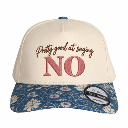 Pretty Good At Saying No 5-Panel Trucker Hat