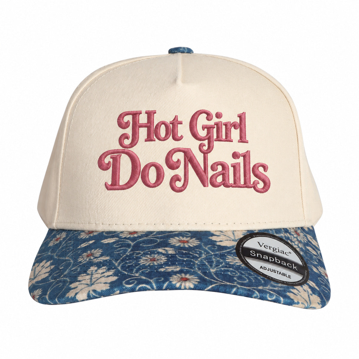 Hot Girl Do Nails Vintage 5-Panel Trucker Hat