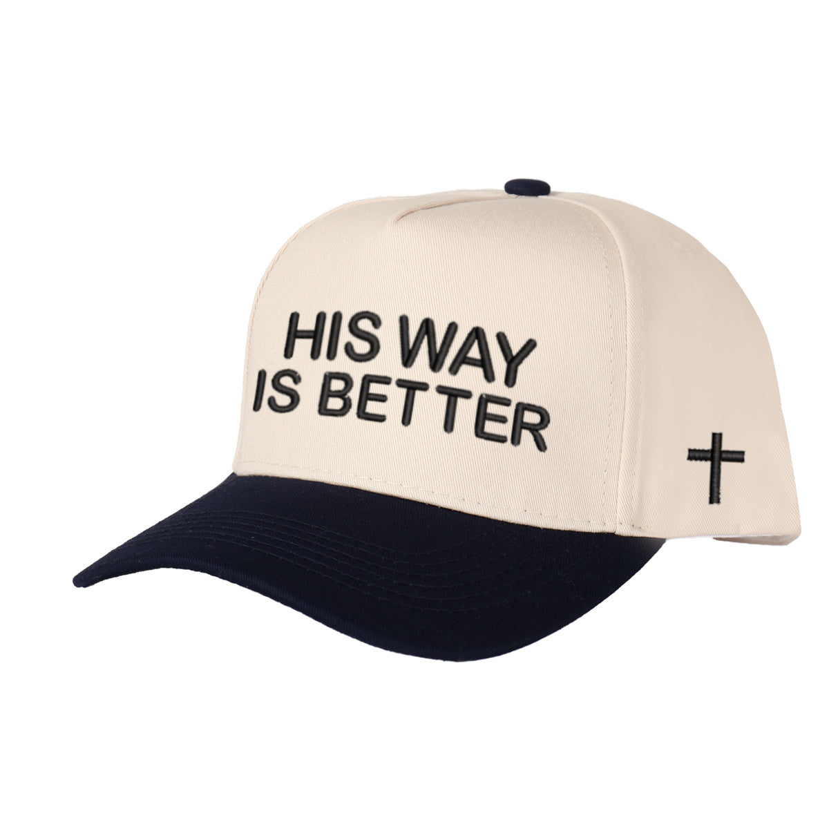 His Way Is Better Embroidered Trucker Hat