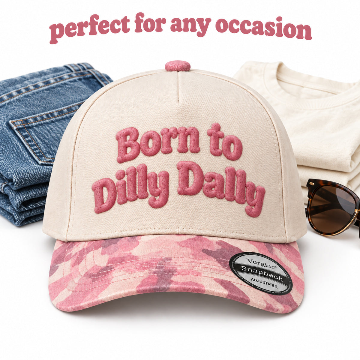 Born To Dilly Dally 5-Panel Trucker Hat