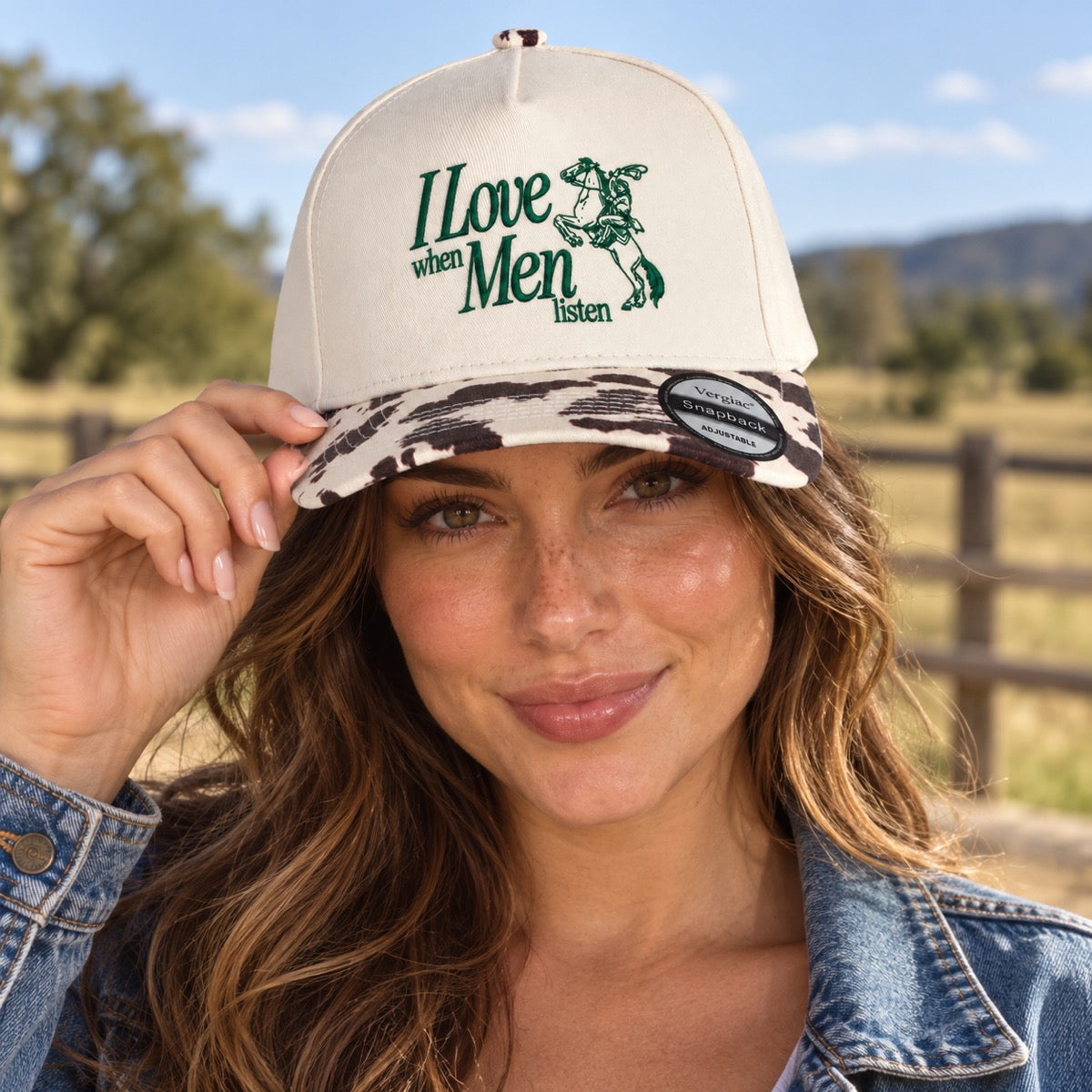 5-Panel Embroidered Cotton Trucker Hat with Printed Brim and Structured Front, Adjustable Unisex Baseball Cap, 1 Piece