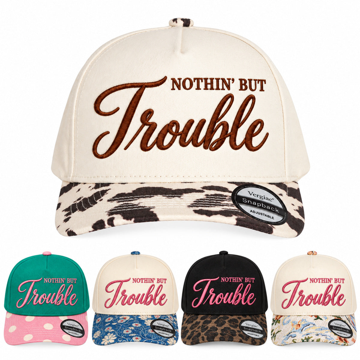 Nothin But Trouble 5-Panel Trucker Hat