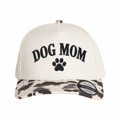 Dog Mom Paw Print 5-Panel Trucker Hat