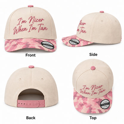 I'm Nicer When I'm Tan 5-Panel Trucker Hat
