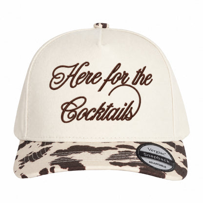 Here For The Cocktails 5-Panel Trucker Hat