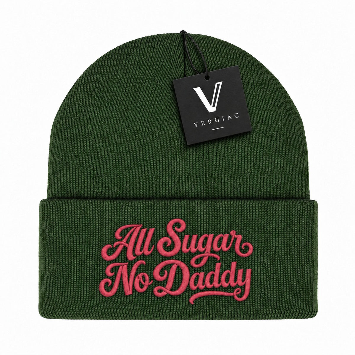A All Sugar No Daddy Embroidered Acrylic Knitted Hat Unisex High Elasticity High Gram Weight Warm and Comfortable