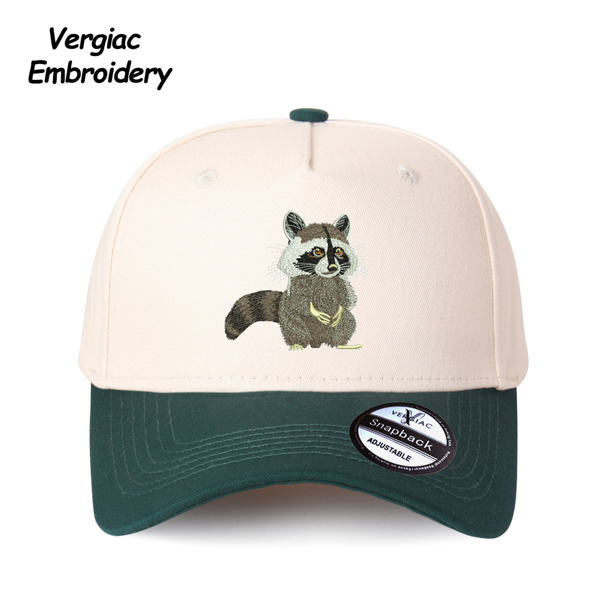 Raccoon Embroidered Trucker Hat