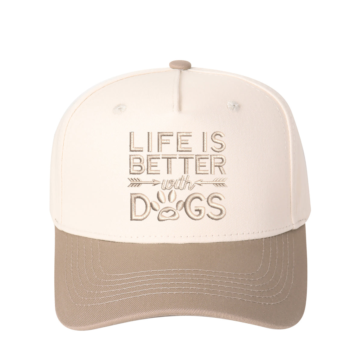 Life Is Better With Dogs Embroidered Trucker Hat