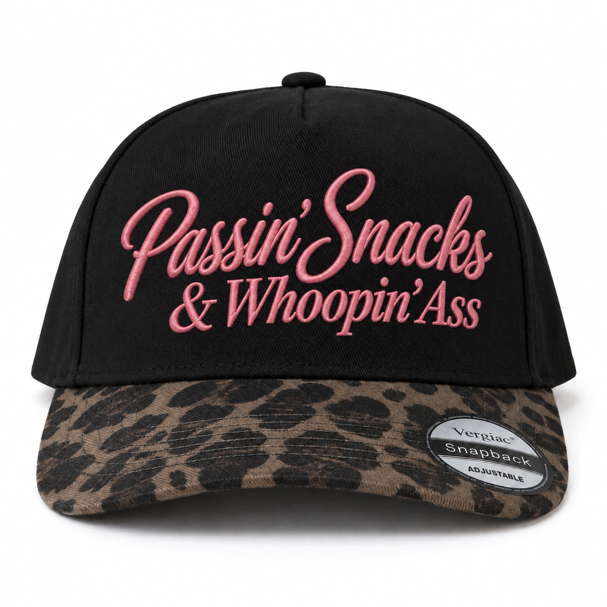 Passin Snacks & Whoopin Ass Novelty 5-Panel Trucker Hat