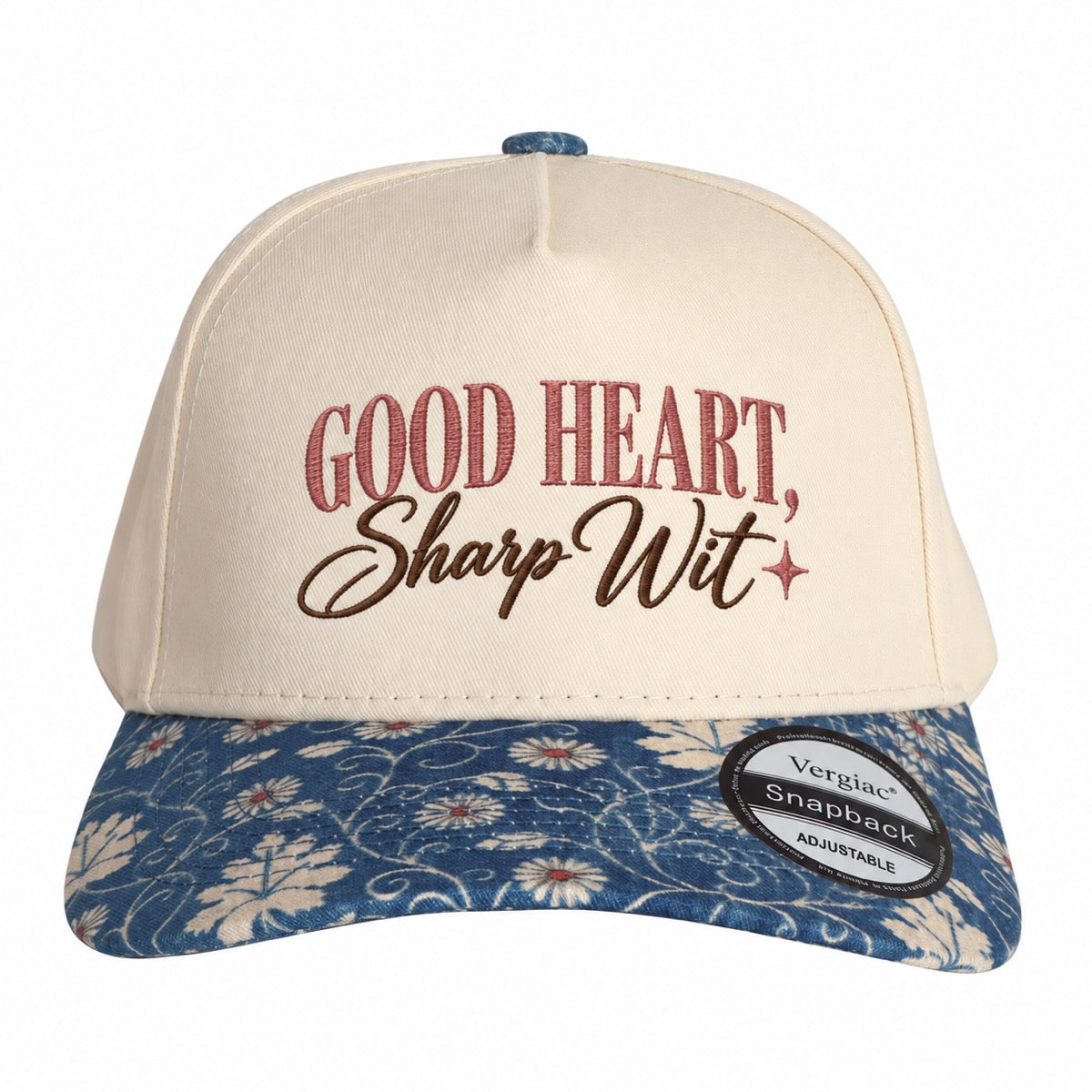 Good Heart, Sharp Wit 5-Panel Trucker Hat