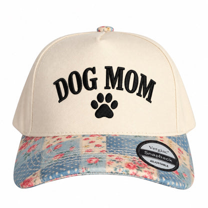 Dog Mom Paw Print 5-Panel Trucker Hat