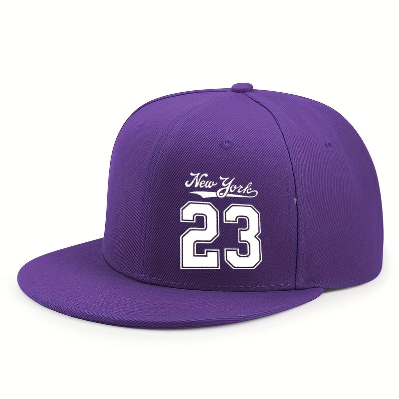 No. 23 Flat-Brim Baseball Cap