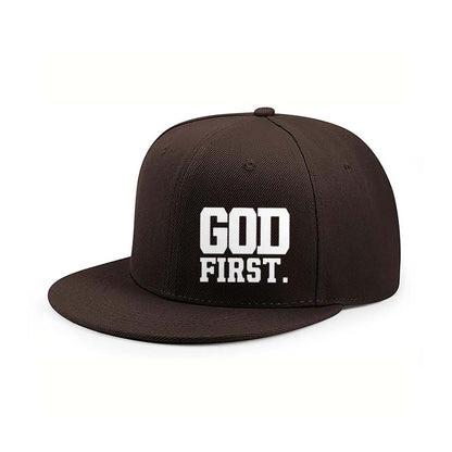 God First. Embroidered Trucker Hat