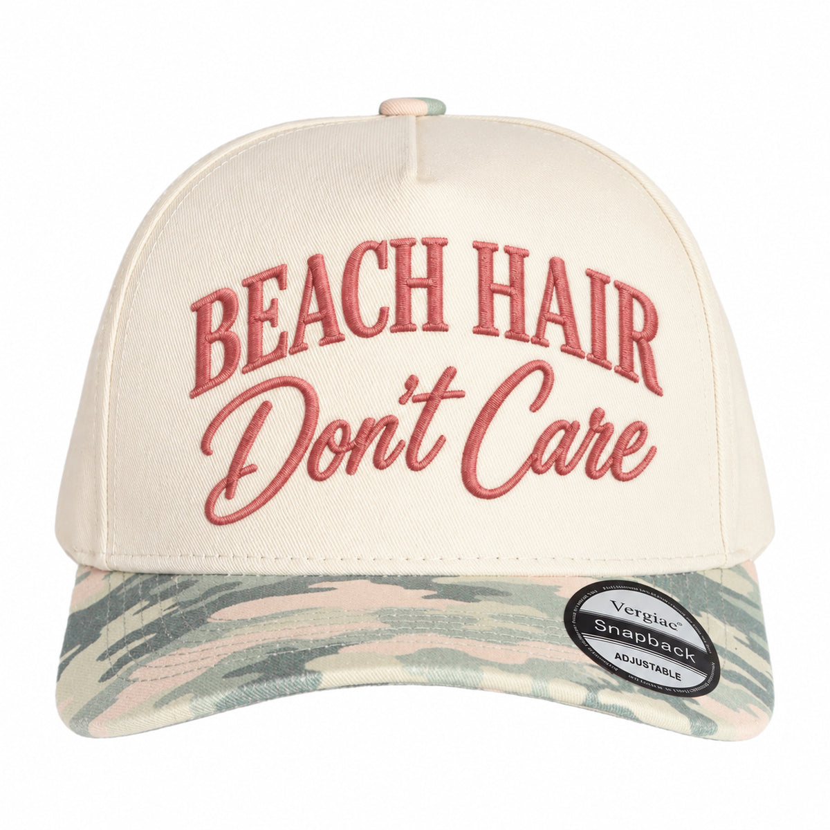 Beach Hair Dont Care Beach-themed 5-Panel Trucker Hat