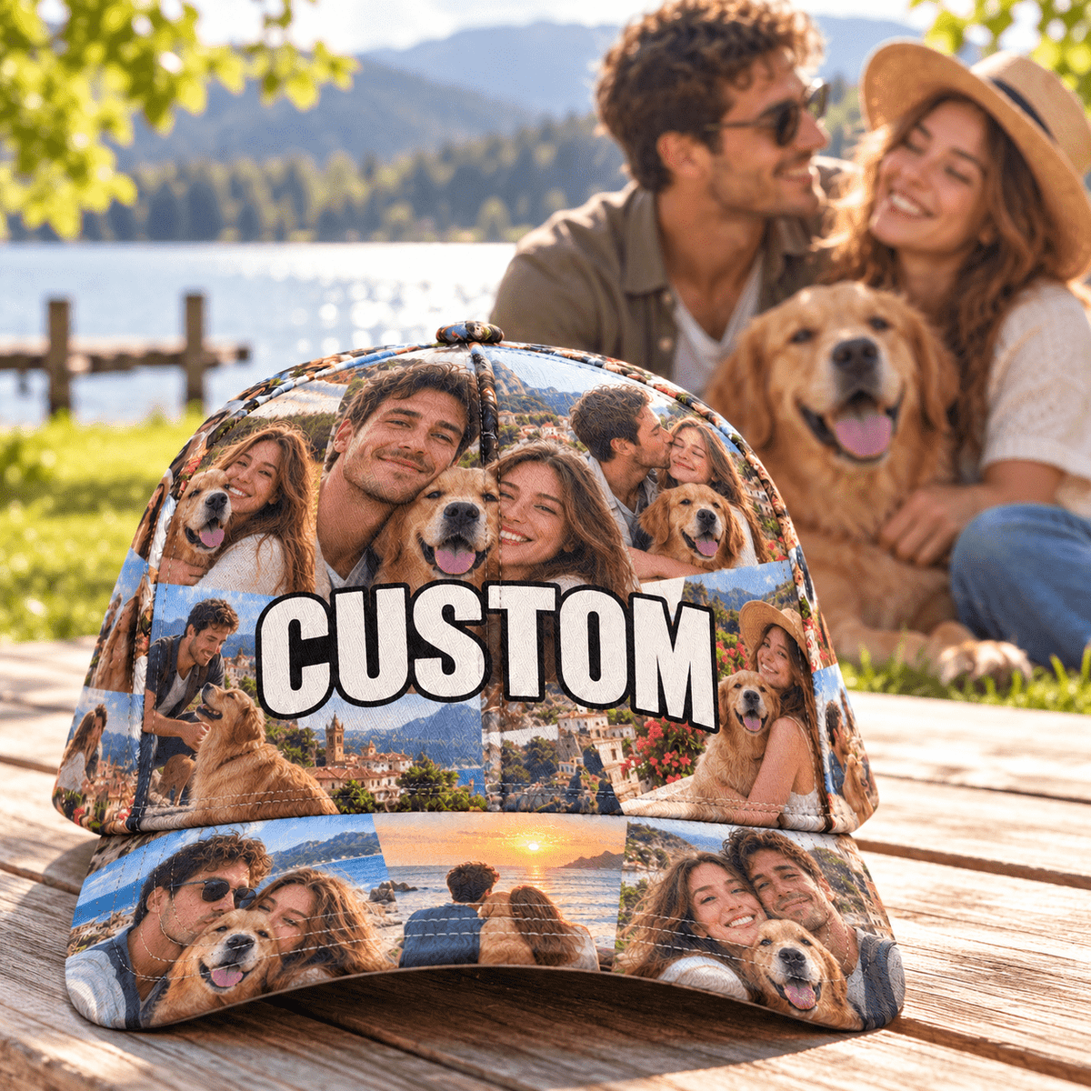 Custom All-over Print Baseball Cap With Structured Front